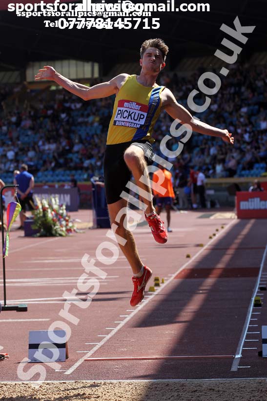 Mens long jump, 2019 Muller British Championships, Alexander Stadium, Birmingham. Photo: David T. Hewitson/Sports for All Pics